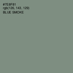 #7E8F81 - Blue Smoke Color Image