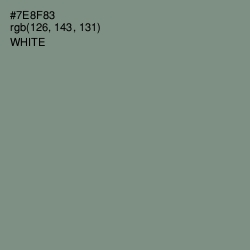 #7E8F83 - Blue Smoke Color Image
