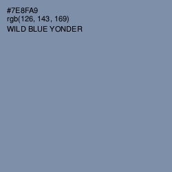 #7E8FA9 - Wild Blue Yonder Color Image