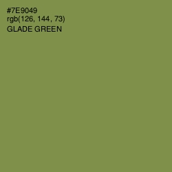#7E9049 - Glade Green Color Image