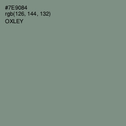 #7E9084 - Oxley Color Image
