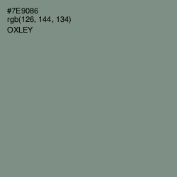 #7E9086 - Oxley Color Image