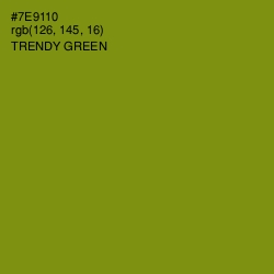 #7E9110 - Trendy Green Color Image