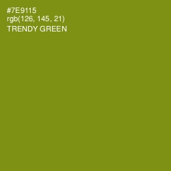 #7E9115 - Trendy Green Color Image