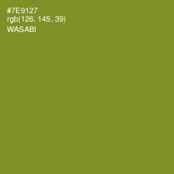 #7E9127 - Wasabi Color Image