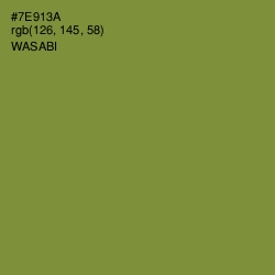 #7E913A - Wasabi Color Image