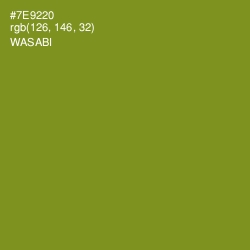 #7E9220 - Wasabi Color Image