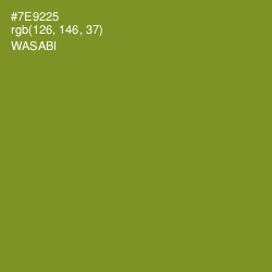 #7E9225 - Wasabi Color Image