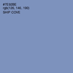 #7E92BE - Ship Cove Color Image