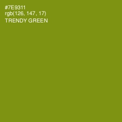 #7E9311 - Trendy Green Color Image