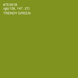 #7E931B - Trendy Green Color Image
