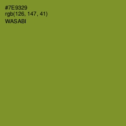 #7E9329 - Wasabi Color Image