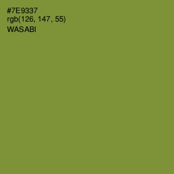 #7E9337 - Wasabi Color Image