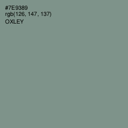 #7E9389 - Oxley Color Image