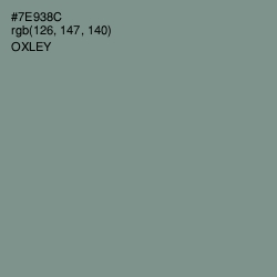 #7E938C - Oxley Color Image