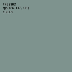 #7E938D - Oxley Color Image