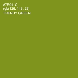 #7E941C - Trendy Green Color Image