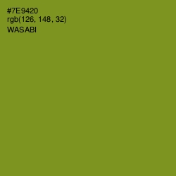 #7E9420 - Wasabi Color Image