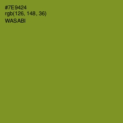 #7E9424 - Wasabi Color Image