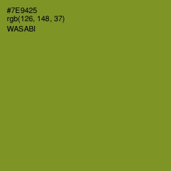 #7E9425 - Wasabi Color Image