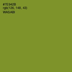 #7E942B - Wasabi Color Image