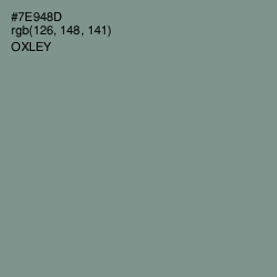 #7E948D - Oxley Color Image
