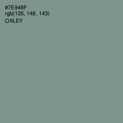 #7E948F - Oxley Color Image