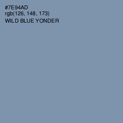 #7E94AD - Wild Blue Yonder Color Image