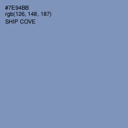 #7E94BB - Ship Cove Color Image