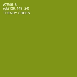 #7E9518 - Trendy Green Color Image