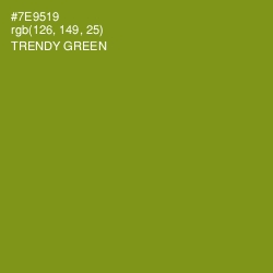 #7E9519 - Trendy Green Color Image