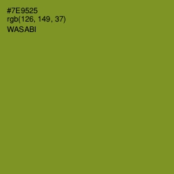 #7E9525 - Wasabi Color Image