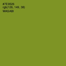 #7E9526 - Wasabi Color Image