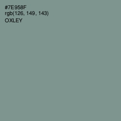 #7E958F - Oxley Color Image
