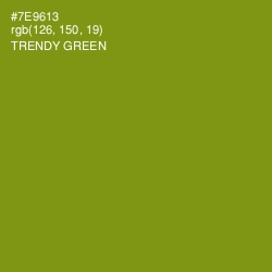 #7E9613 - Trendy Green Color Image