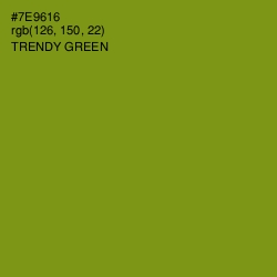 #7E9616 - Trendy Green Color Image