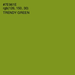#7E961E - Trendy Green Color Image