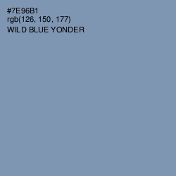 #7E96B1 - Wild Blue Yonder Color Image