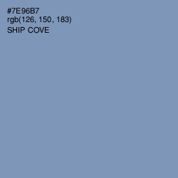 #7E96B7 - Ship Cove Color Image