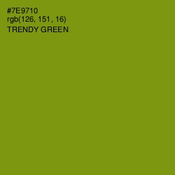 #7E9710 - Trendy Green Color Image