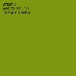 #7E9711 - Trendy Green Color Image