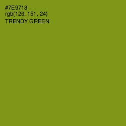 #7E9718 - Trendy Green Color Image