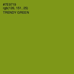 #7E9719 - Trendy Green Color Image