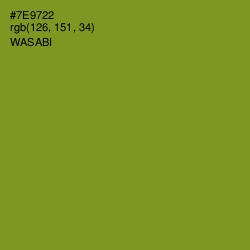 #7E9722 - Wasabi Color Image