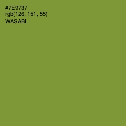 #7E9737 - Wasabi Color Image