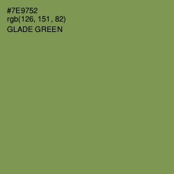 #7E9752 - Glade Green Color Image