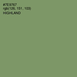 #7E9767 - Highland Color Image