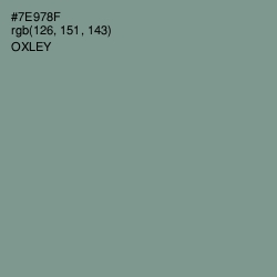 #7E978F - Oxley Color Image