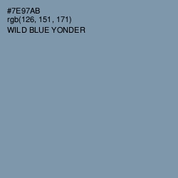 #7E97AB - Wild Blue Yonder Color Image