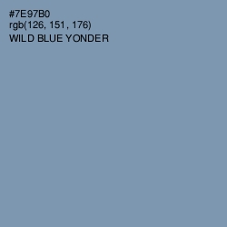 #7E97B0 - Wild Blue Yonder Color Image